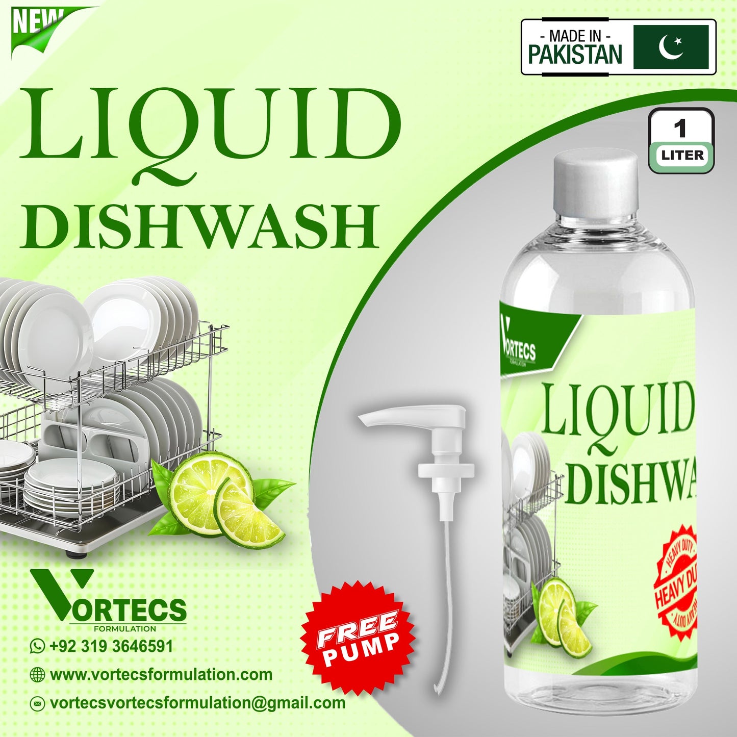 Liquid Dish Wash safe for humans Touch - 1 litre