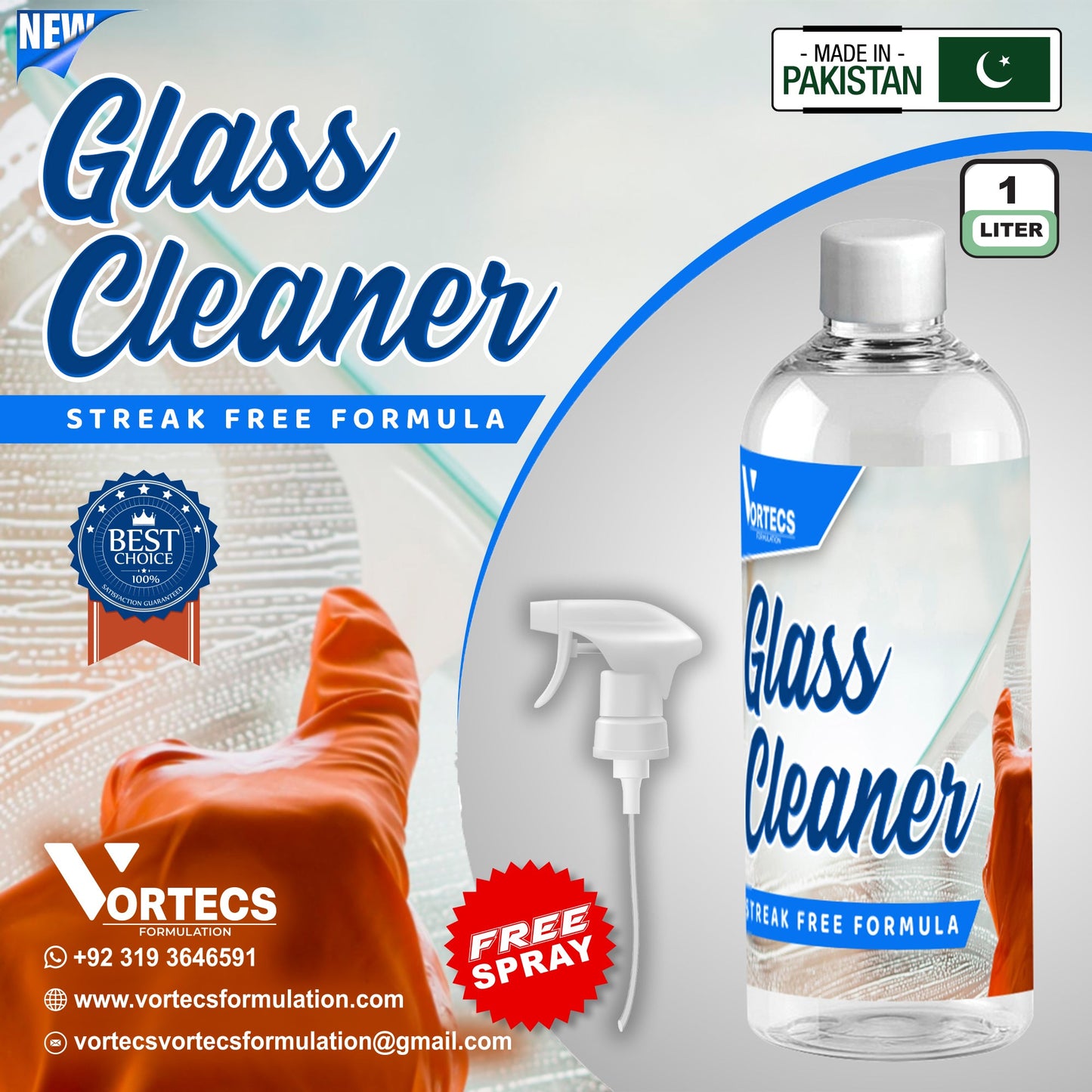 Glass Cleaner - 1 litre