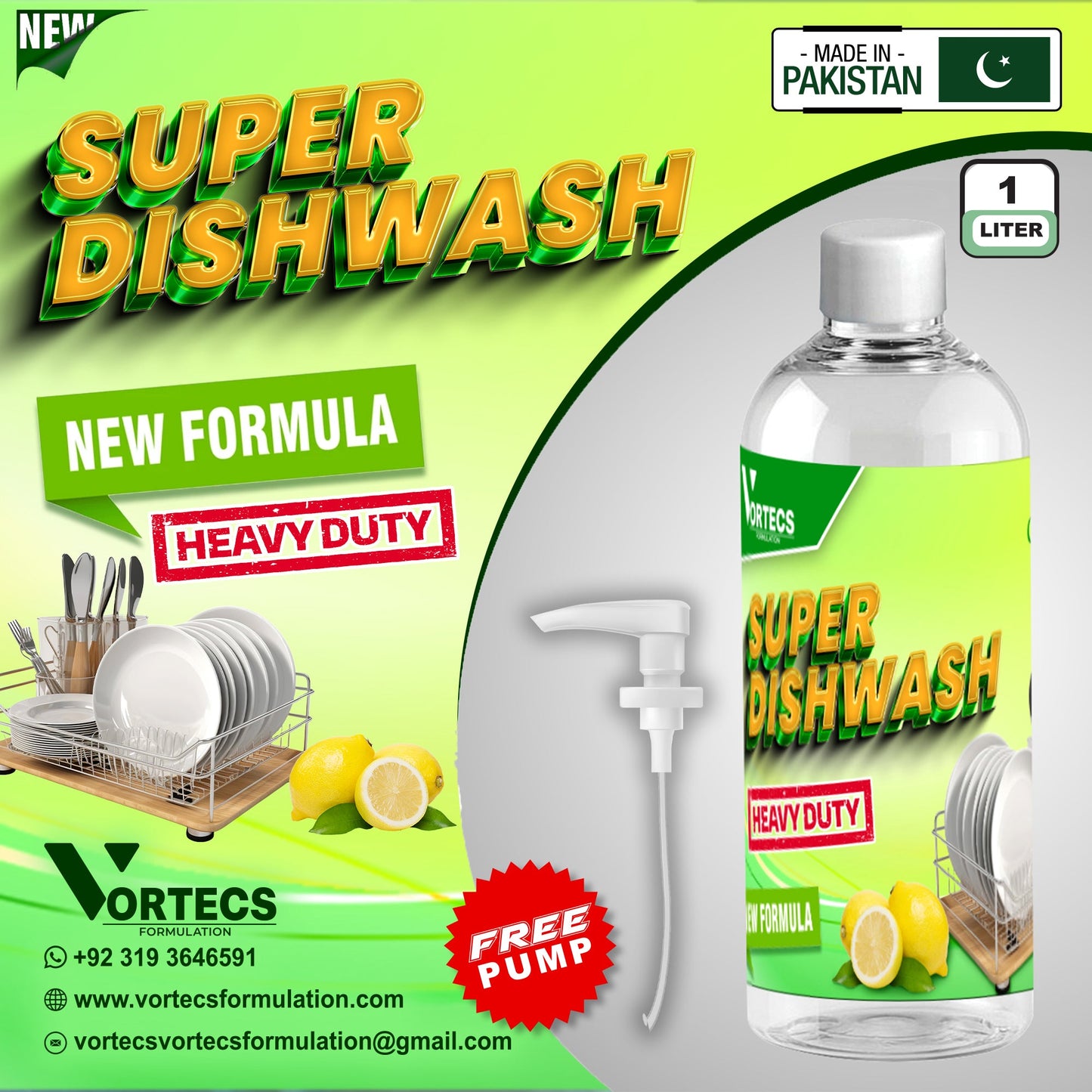 Heavy duty Super Dish Wash - 1 litre