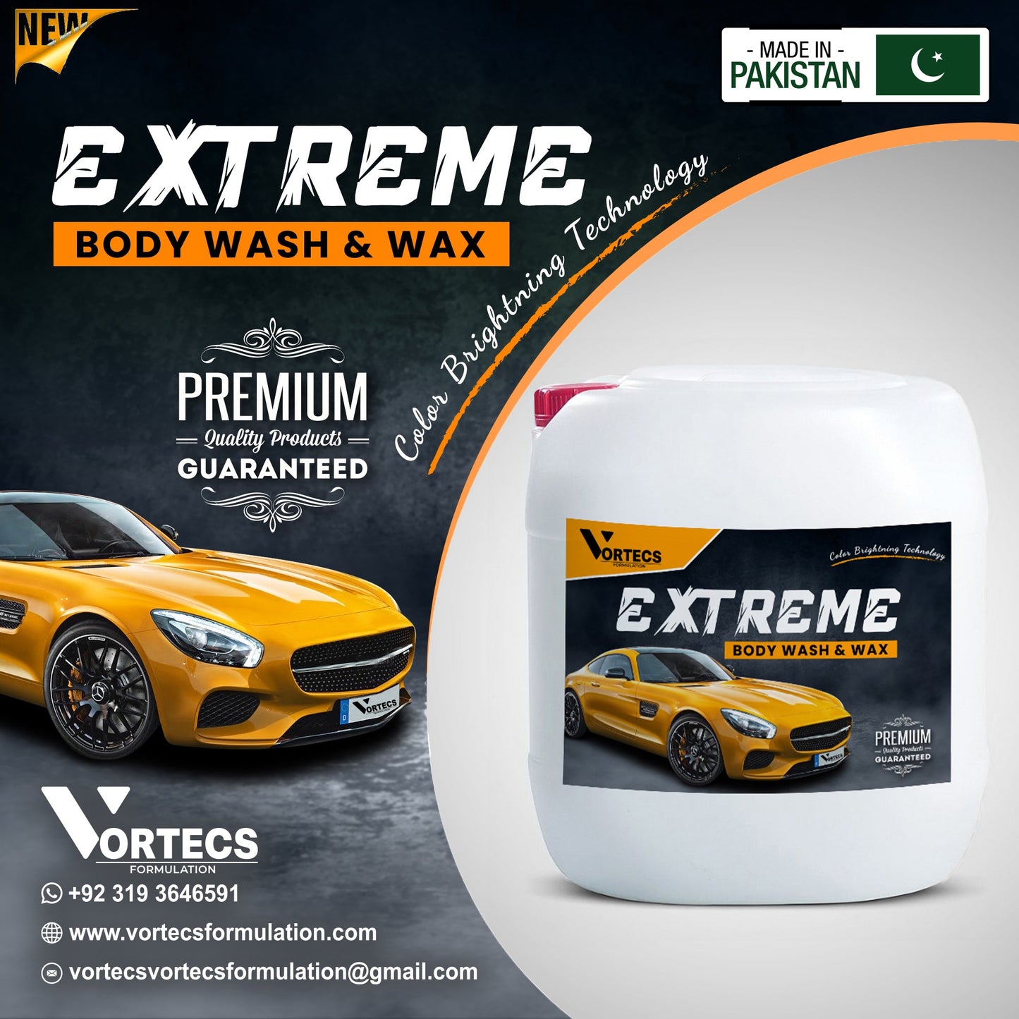 Extreme Body wash + wax car wash shampoo - 20 litre