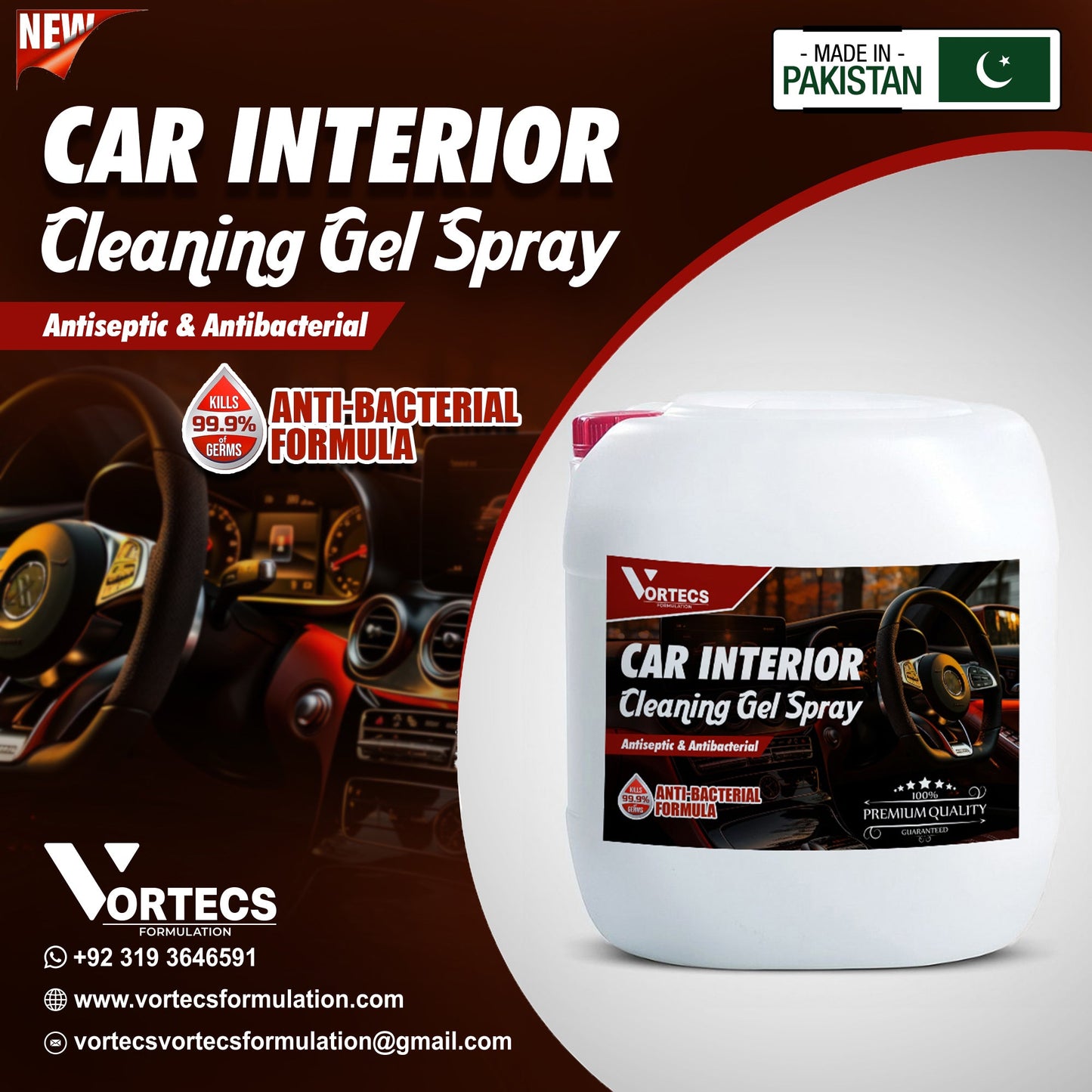 Car Interior Cleaning Gel  - 20 litre