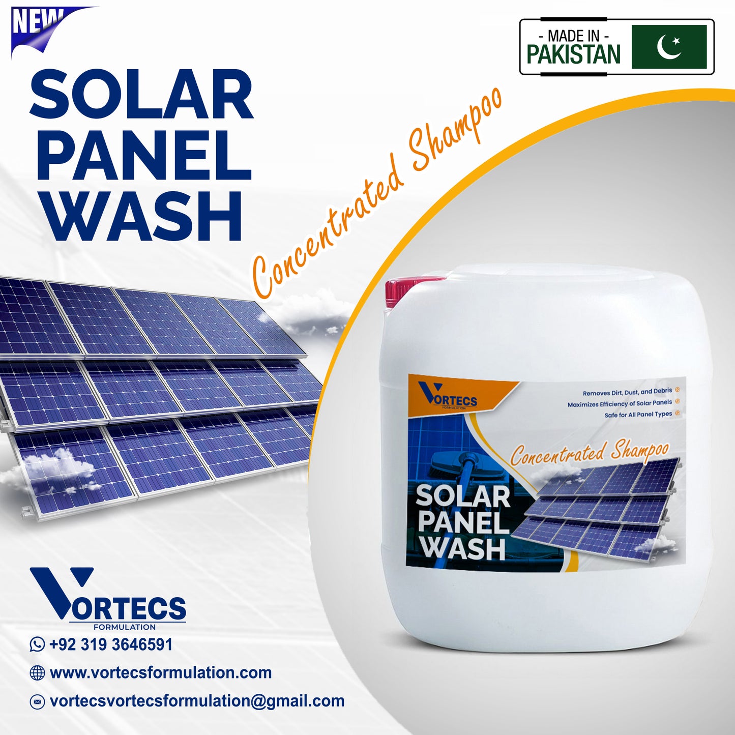Solar Panel Wash Concentrated Shampoo
