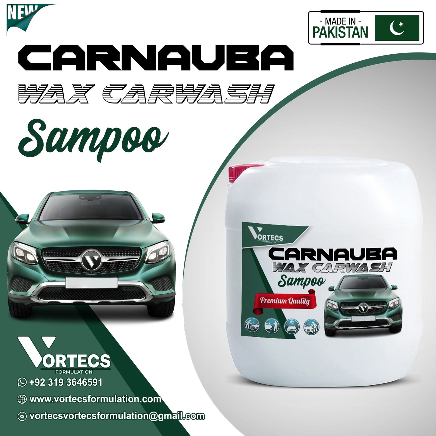 Carnauba Wax Car wash & wax shampoo - 20 litre