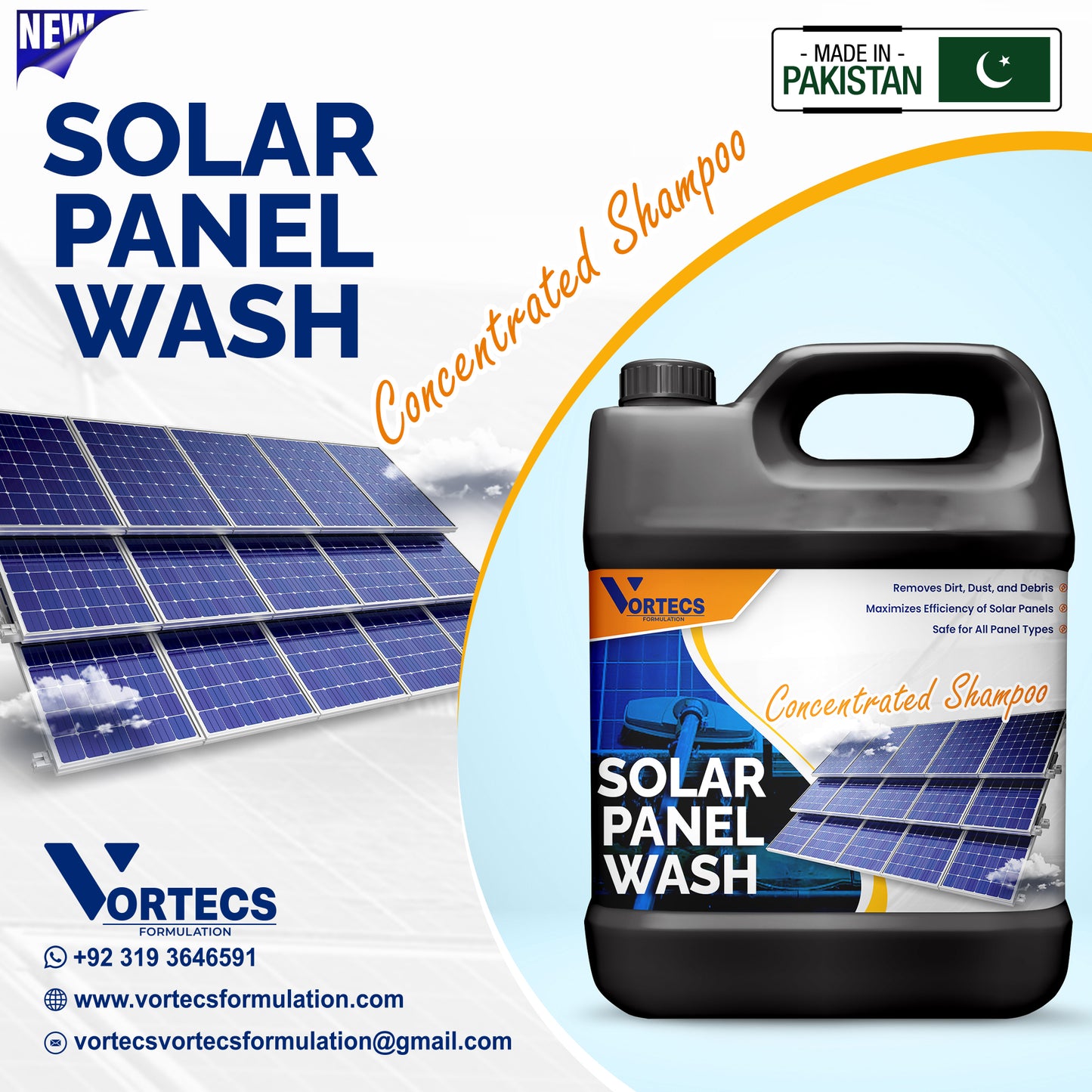 Solar Panel Wash Concentrated Shampoo