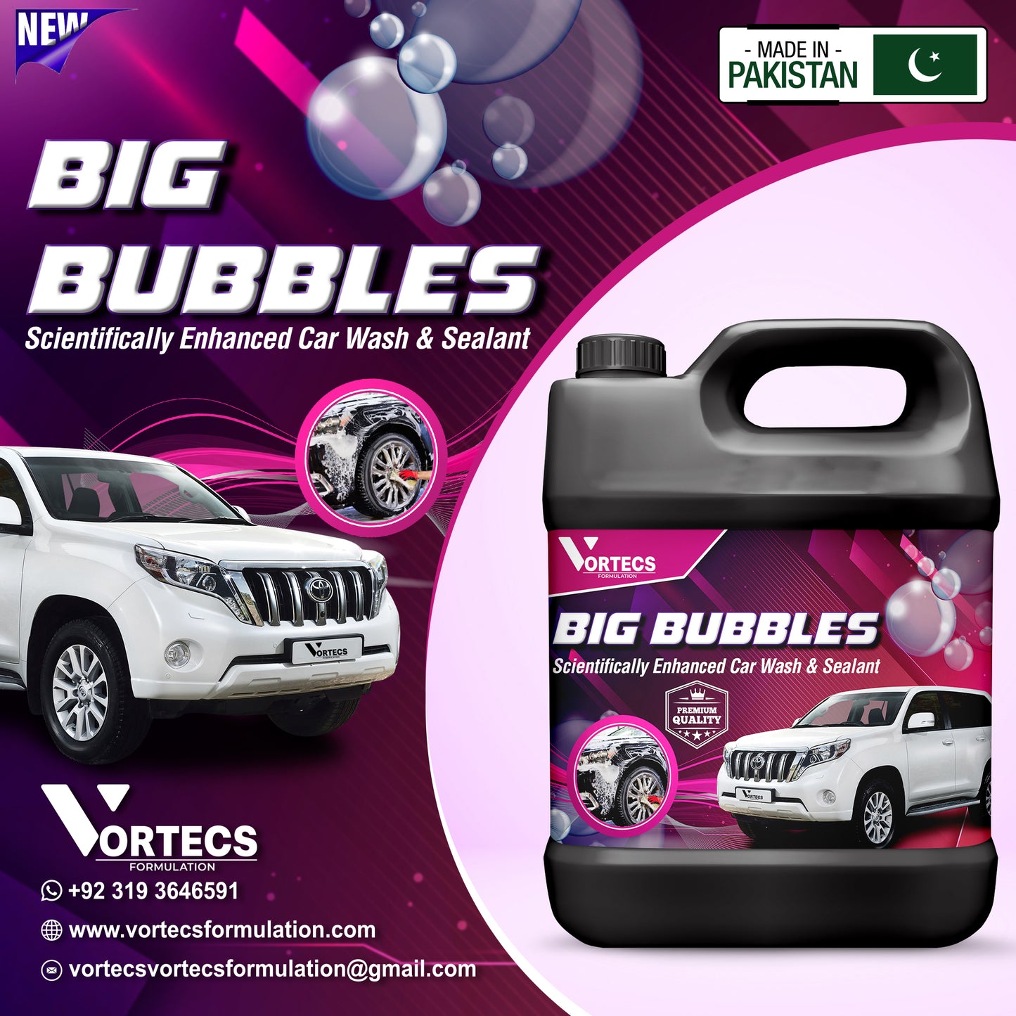 Big Bubble Enhanced car wash & Sealant